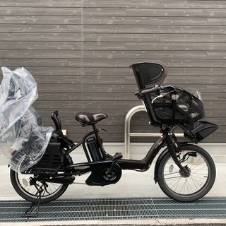ヤマハ キッスミニ 三人乗り 新基準 20インチ 子供乗せ 茶 
