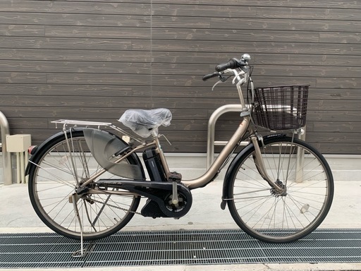地域限定送料無料　パス　ナチュラ　12,8AH　紺　神戸市　電動自転車