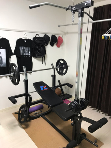 専用品　FIGHTING ROAD　ファイティングロードキングスセットプレート付 楽天市場】ファイティングロード ベンチプレス セット キングスセット