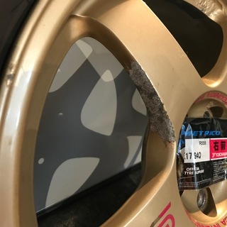 中古品 スタッドレスタイヤ「アイスアシンメトリコ」＆STIのアルミ鍛造