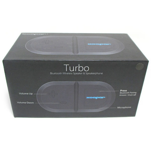 xoopar ズーパー Turbo シリコンラバーBluetooth ワイヤレススピーカー ブラック