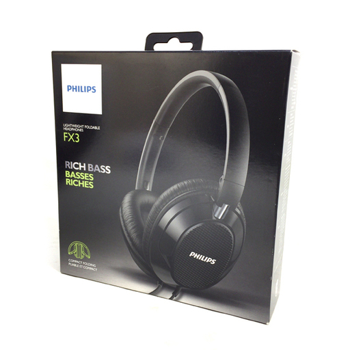 PHILIPS FX3BK ブラック ヘッドホン 密閉型