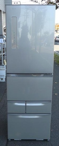 値下げ！カード決済対応！19Y0348 E  TOSHIBA 東芝ノンフロン 冷凍冷蔵庫 GR-433GS 2013年製　中古