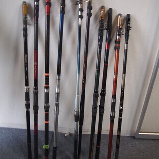 釣竿１０本セット　ケース（ダイワ）つき