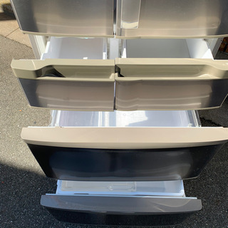 ★日立 HITACHI ノンフロン冷凍冷蔵庫 R-SF50YM 501L 6ドア フレンチドア ステンレスシルバー★