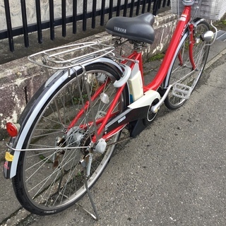 お得★ヤマハPAS電動アシスト自転車 PAS 3段変速・26インチ・充電器付