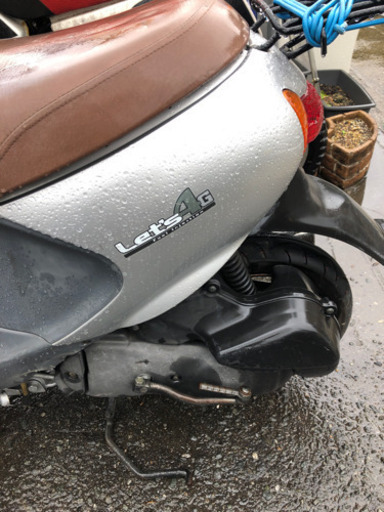 SUZUKI レッツ4G カスタムマフラー セル始動 福岡市南区