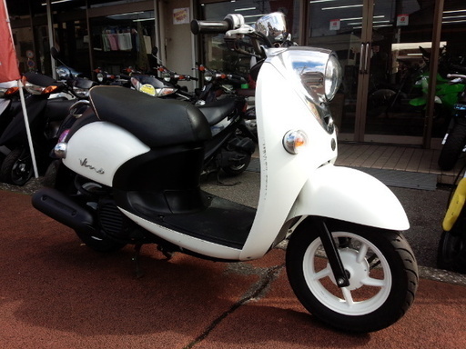 NO.2924　リモコンビーノＦＩ（ＶＩＮＯ）　水冷４サイクル　ＦＩ車　ホワイト　☆彡