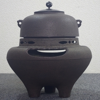 ⑦ 骨董 茶道具 朝鮮風炉 真形釜添