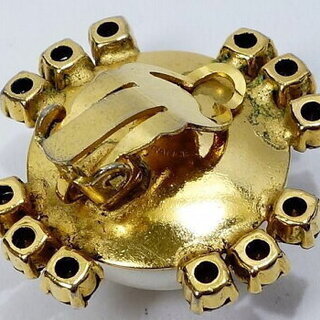 CHANEL シャネル ラインストーン パール ヴィンテージ イヤリング レディース 女性用【中古】