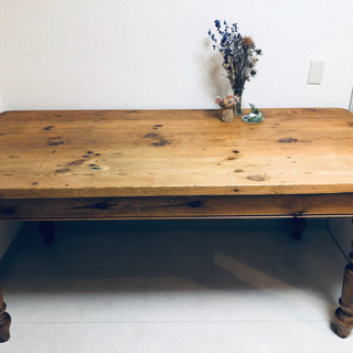 イギリス製　アンティーク6人掛け　目黒通りアンティークショップ購入　