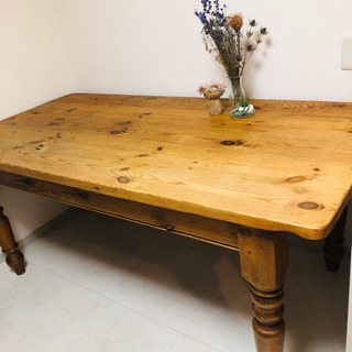 イギリス製　アンティーク6人掛け　目黒通りアンティークショップ購入　