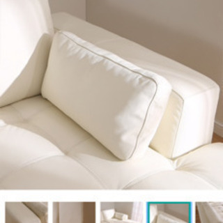 【美品・汚れ傷無】本革ソファ L字ソファー ニトリ ホワイト 