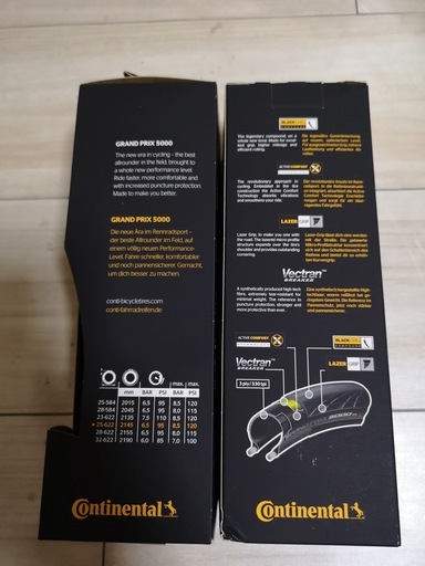 Continental GP5000 25C 2本セット 格安！！コンチ5000 2本セット 700