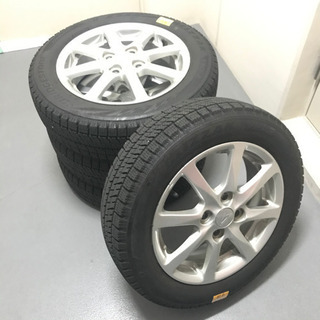126-1ブリヂストンVRX2 155/65R14ダイハツ純正アルミホイール付4本 