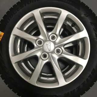 126-1ブリヂストンVRX2 155/65R14ダイハツ純正アルミホイール付4本 