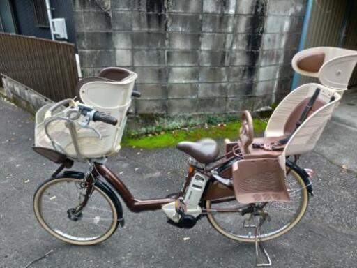 ★取引成立しました★日にち限定で値下げします✨子育てママ必見♪中古☆電動アシスト自転車☆3人乗り