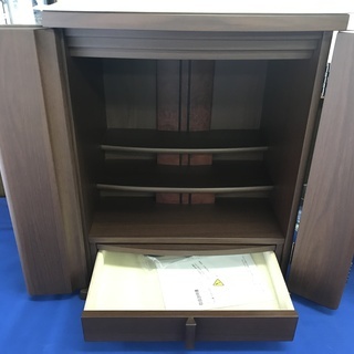 新品　仏壇　16号　ウォールナット調　49×38×34