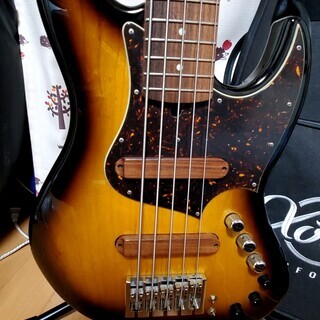 【美品】Xotic XJ-1T 5弦ベース ナチュラル アクティブ Xotic XJ-1t 5st 5弦ベース アクティブ 純正ケース付属！