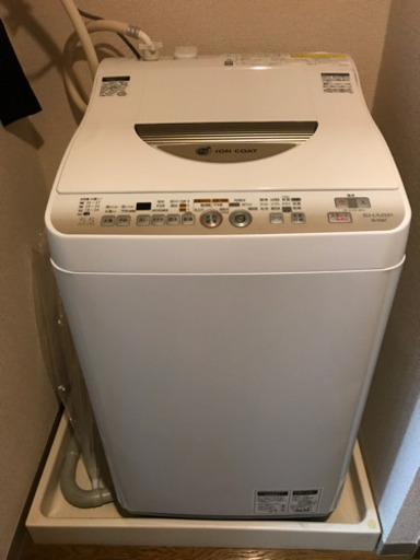 【中古】 SHARP シャープ ES-T55E7 洗濯機 洗濯乾燥機 縦型 5.5kg