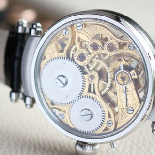 下取＆値引き交渉あり 1895年 IWC 懐中時計のムーブメント使用 カスタム時計 フリーメイソンフルエングレービングフルスケルトン 腕時計 下取＆値引き交渉あり 1895年 IWC 懐中時計のムーブメント使用