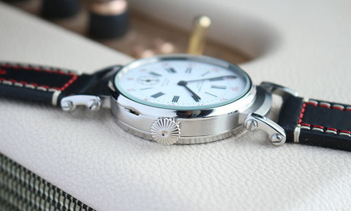 下取＆値引き交渉あり 1890年代 バセロンコンスタンチン懐中時計のムーブメント使用カスタム時計 腕時計 白文字盤