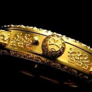 1908年 バセロンコンスタンチン懐中時計ムーブメント使用カスタム腕時計フルエングレービング フルスケルトン　アンティークビンテージ − 神奈川県
