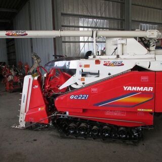 【SOLD　OUT】ヤンマー 2条刈 コンバイン GC221 314時間 21馬力 オーガ グレンタンク　デバイダ付き　【農機具でっく】【茨城】【コンバイン】 SOLD OUT】ヤンマー 2条刈 コンバイン GC221 314時間 21馬力 オーガ