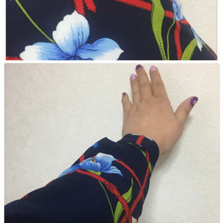 ご購入者様決定【美品✧First Choice】花柄ボウタイ リボンシャツブラウスヴィンテージ ご購入者様決定【美品✧First Choice】花柄ボウタイ リボンシャツブラウス