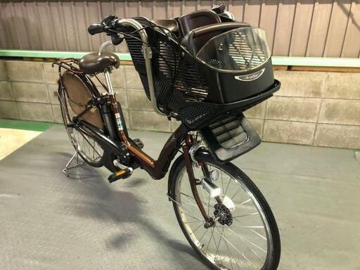 電動自転車 ブリヂストン アンジェリーノ ブラウン 子供乗せ 3人乗り