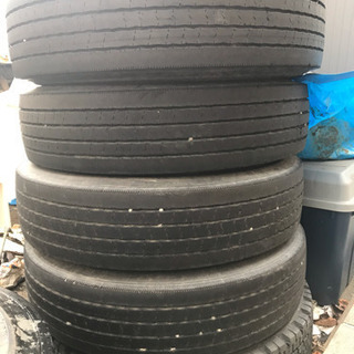 ダンロップ225/80-17.5 6本 中古 4tダンプ