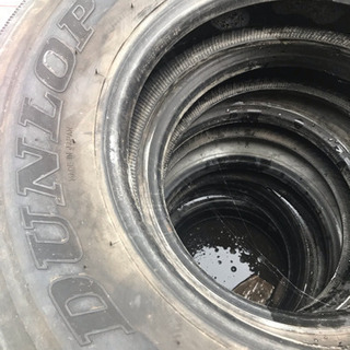 ダンロップ225/80-17.5 6本 中古 4tダンプ
