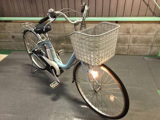 電動自転車 ヤマハ PASリチウム 水色 26インチ