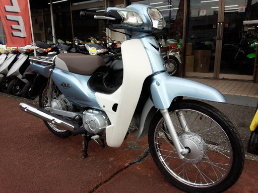 NO.2930　スーパーカブ　４サイクルＦＩ車　４速　セル付き　ライトブルーメタリック　☆彡