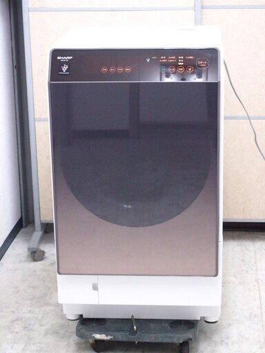 シャープ SHARP ドラム式洗濯乾燥機 ES-G110-TL 11kg マイクロ高圧洗浄 左開き☆2018年製