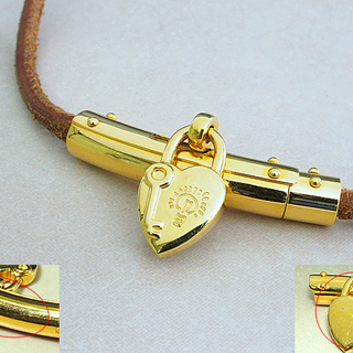 エルメス HERMES ヴィヴィリデチョーカー ハート ブラウン レザー エルメス HERMES ヴィヴィリデチョーカー ハート ブラウン レザー