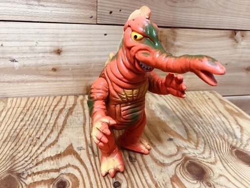 【希少！　ブルマァク　ソフビ　サータン　帰ってきたウルトラマン　全長約22㎝　中古　レトロ】