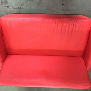 可愛い赤いソファ