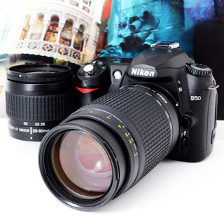 ●奇跡の未使用級●S数1586回●ニコン D50 300mm純正Wズーム！ ゆうパック代引き発送！送料、代引き手数料無料！ ○奇跡の未使用級○S数1586回○ニコン D50 300mm純正