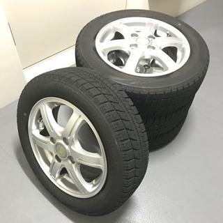 127-1ブリヂストンVRX 155/65R14 14×4.5J +45 ダイハツ純正アルミホイール