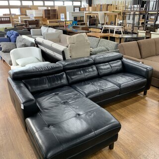Leatherworld！！！カウチソファー　ブラック　売場展開中！！！