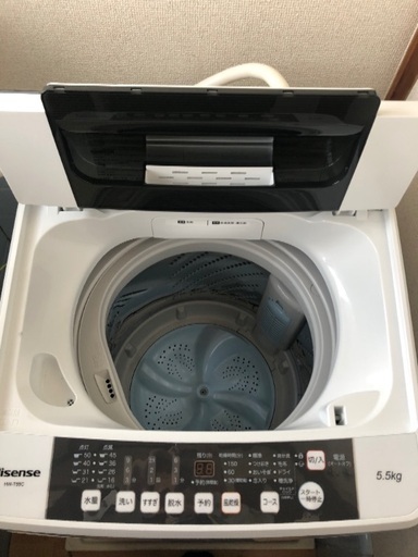 【値下げ】2019年ハイセンス 洗濯機5.5kg【超美品】