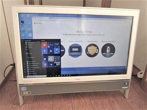 【中古動作品】☆テレビ・パソコン☆ i7-2TB-ブルーレィ-office 2010-Windows 10 Home 645bit☆21.5-一体型　白
