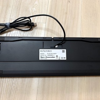 ほぼ新品 東プレ REALFORCE / R2-USV-BK ブラック 無接点 変荷重 英語104キー