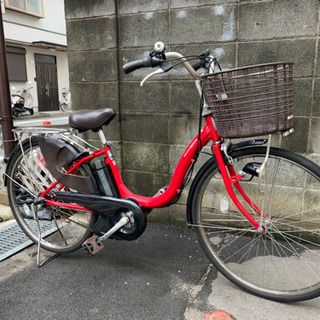 ☆電動自転車ヤマハPAS26インチ リチウムイオン3.0Ah 赤系☆早い者勝ち☆