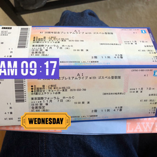 AI ライブチケット 11月7日