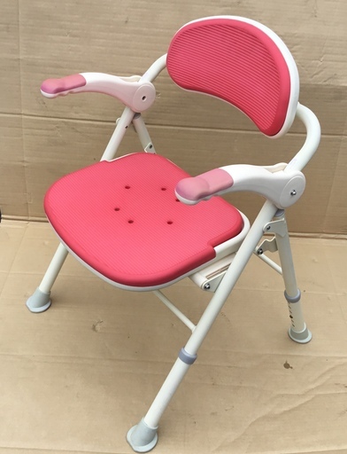 良品・アロン化成・安寿 ・折りたたみシャワーベンチ＜レッド＞
