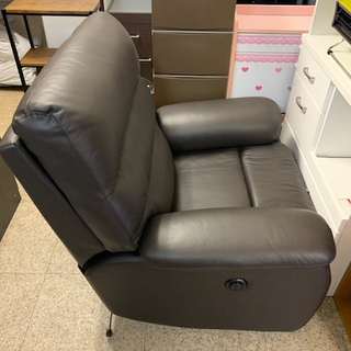 ニトリ BELIEVER 2 ビリーバー2 本革 レザー DBR 電動 リクライニングチェア リクライニングソファ 美品