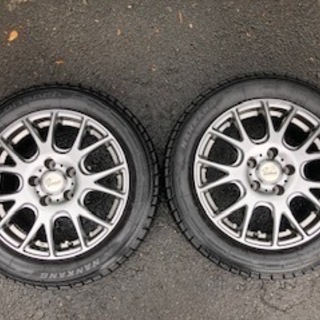 【新品同様】ゴムしなやか！！バリ溝スタッドレスアルミ４本★傷なし★早めの準備で安心を