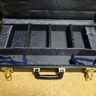 ★子の日★包丁ケース　特注品　入手困難　黒レザー　内張（ペーズリーガラ）